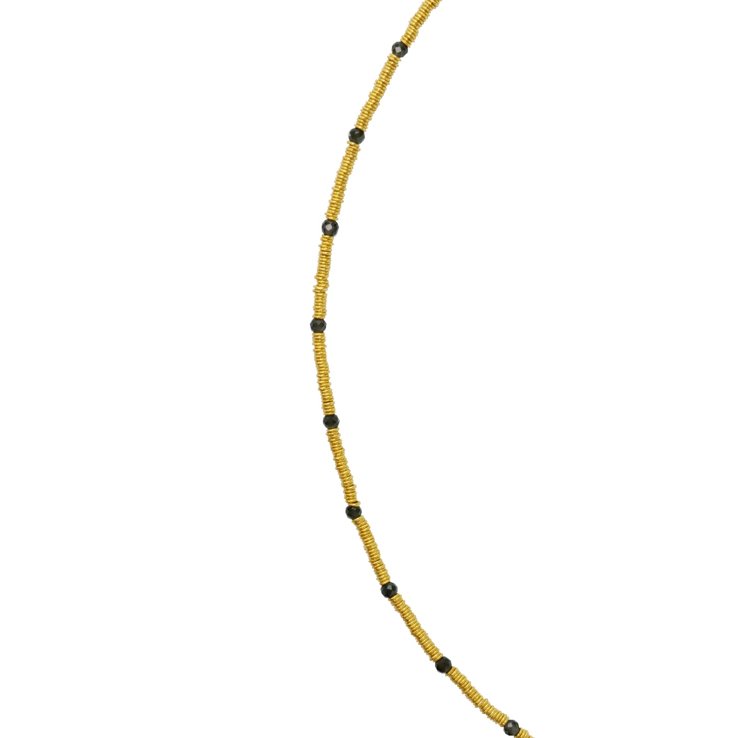 18K Gold Loose Coil Necklace