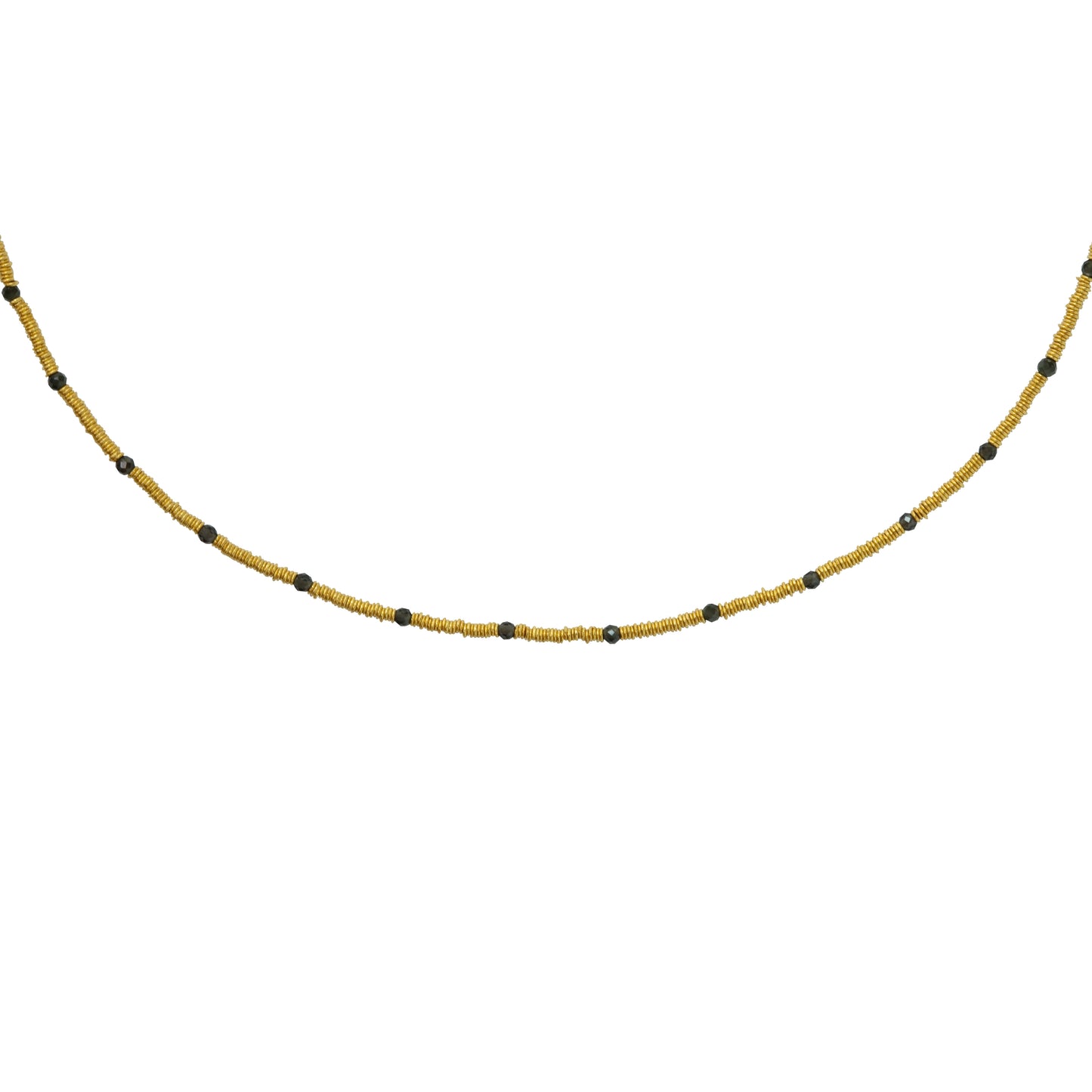 18K Gold Loose Coil Necklace