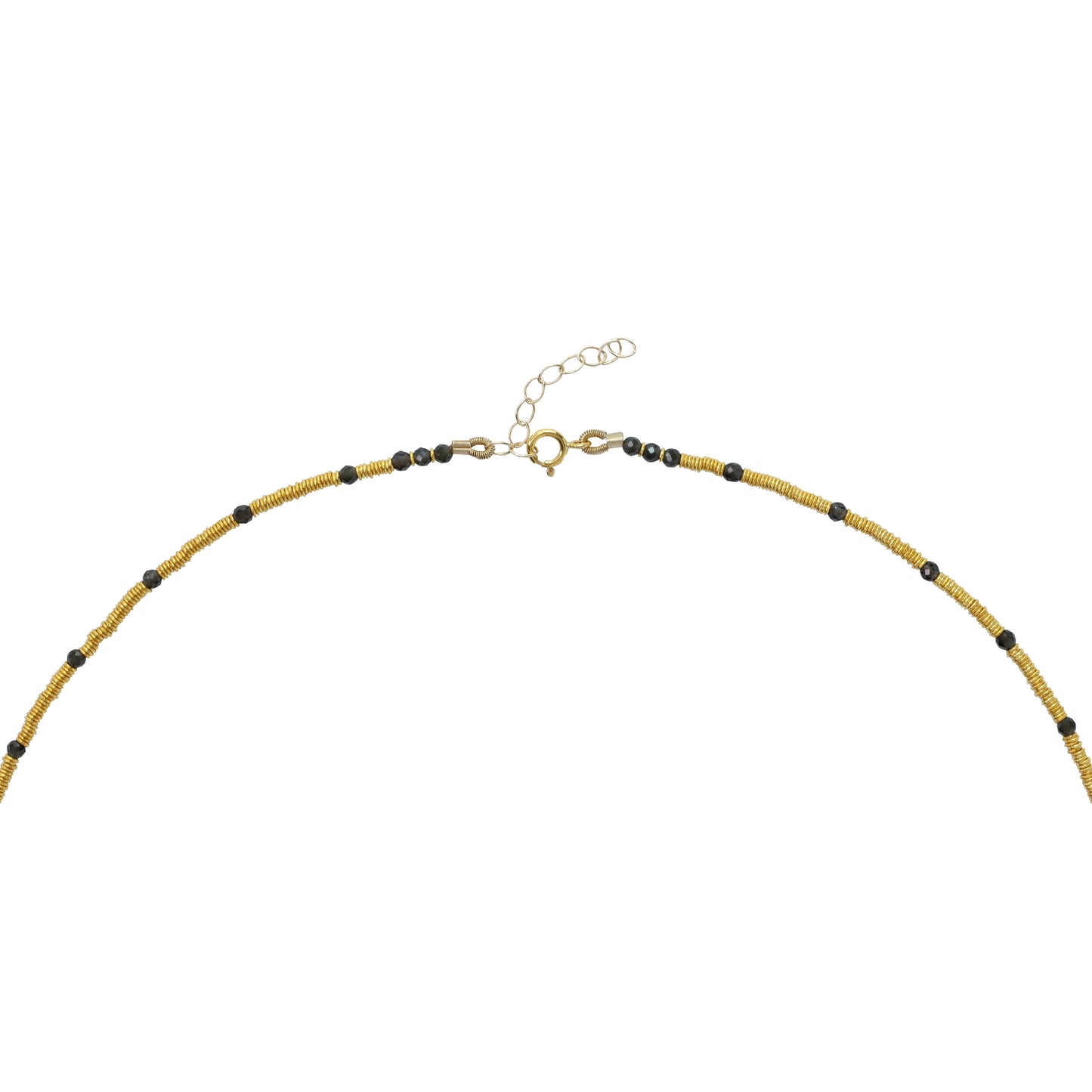 18K Gold Loose Coil Necklace