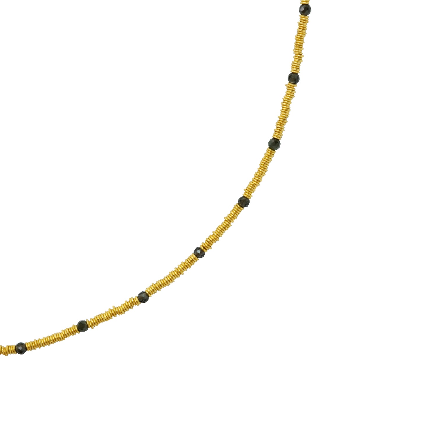 18K Gold Loose Coil Necklace