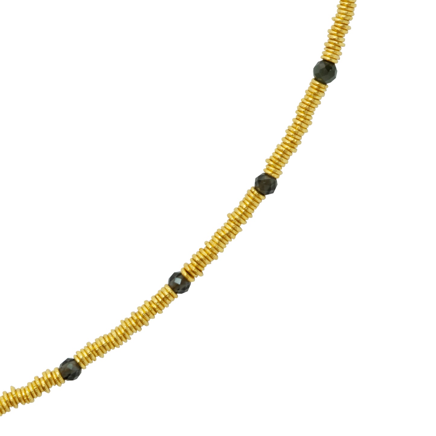 18K Gold Loose Coil Necklace