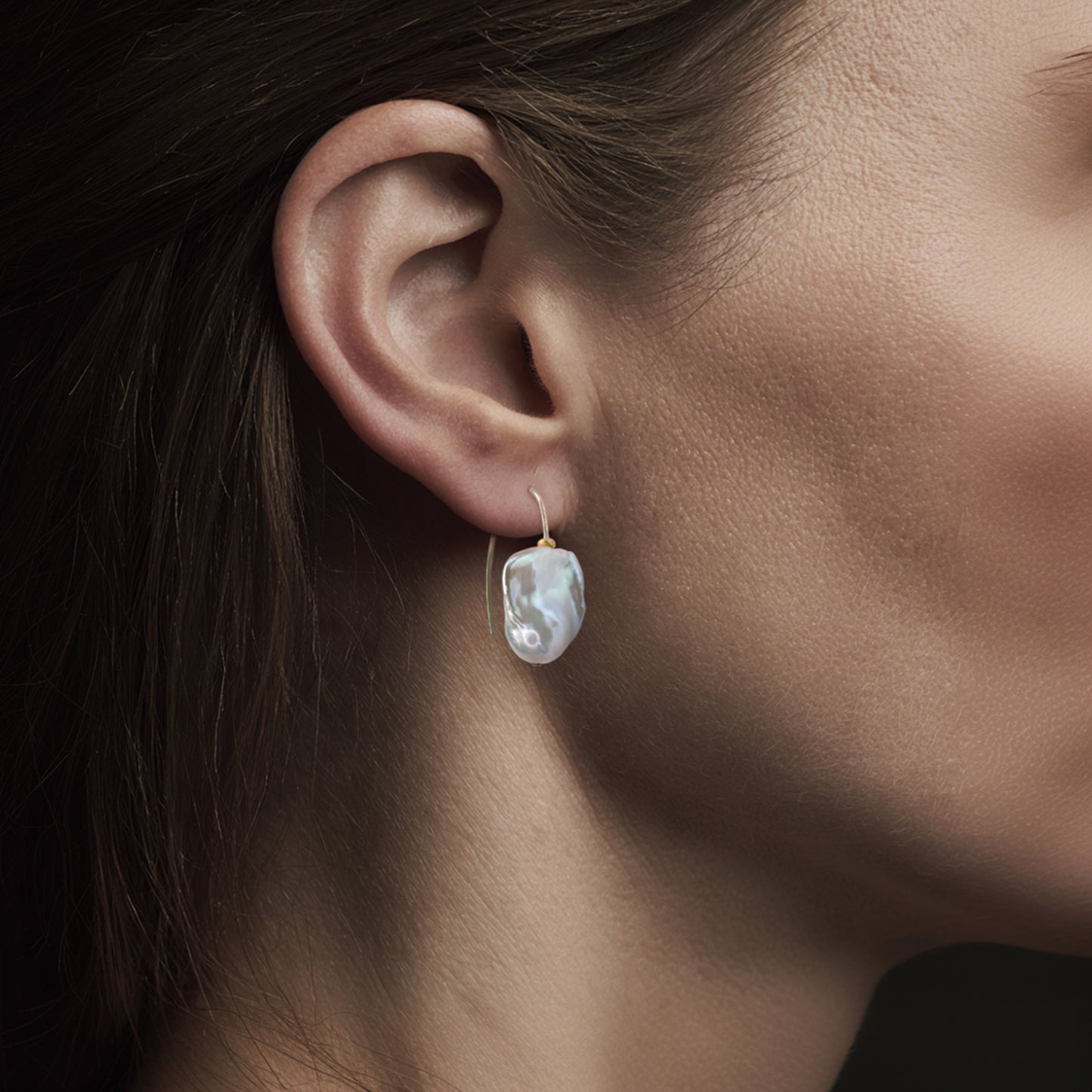 Baroque Pearl Hook Earrings