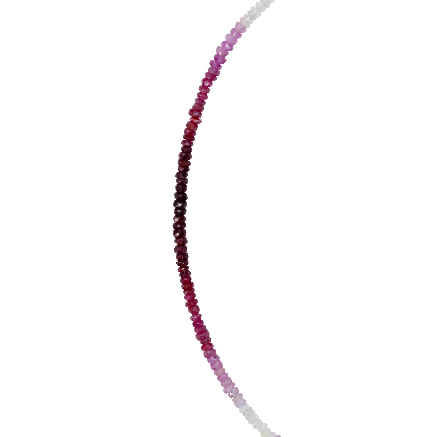 Birthstone July Ruby Ombre Necklace 14K Gold II