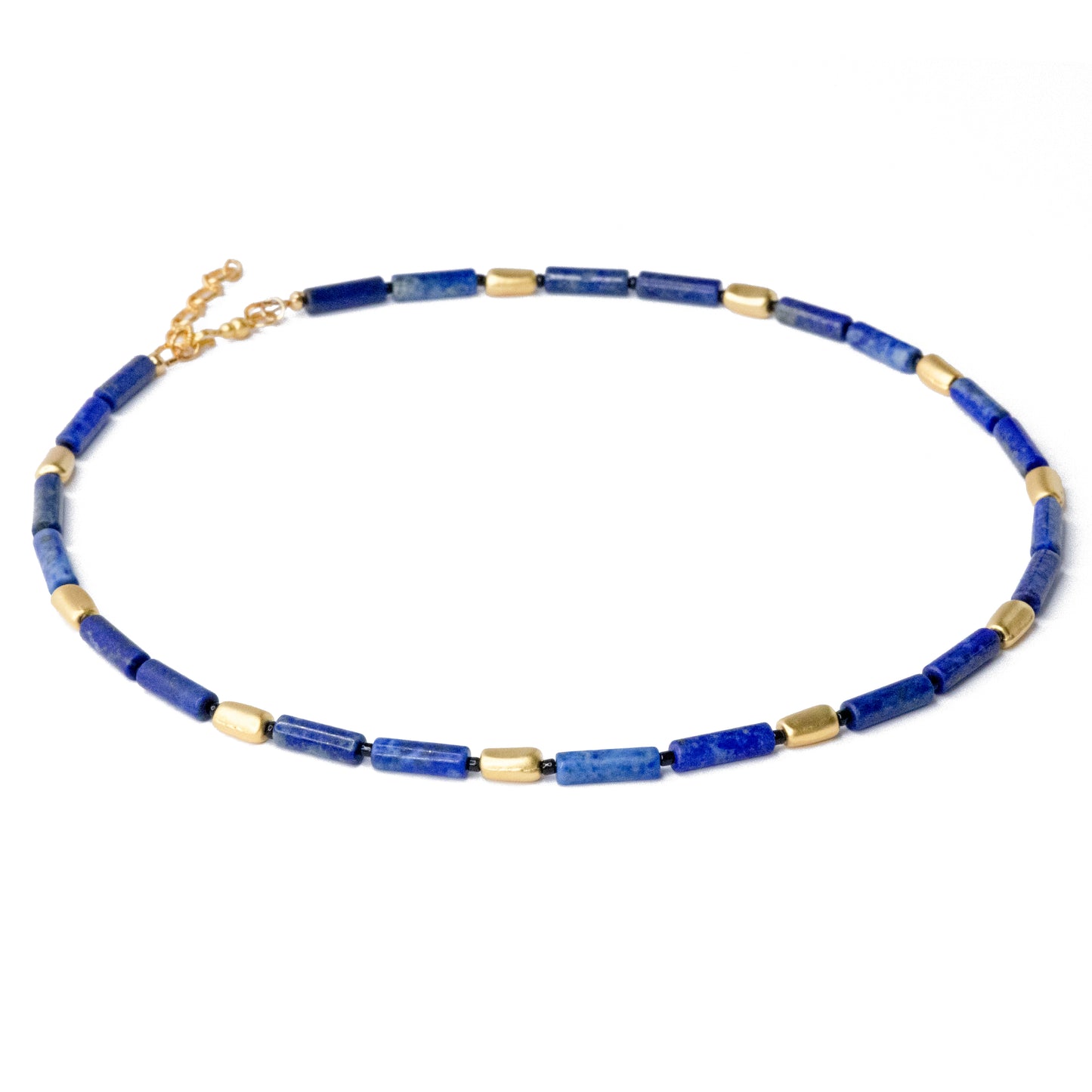 Lapis Lazuli Tube Princess Necklace