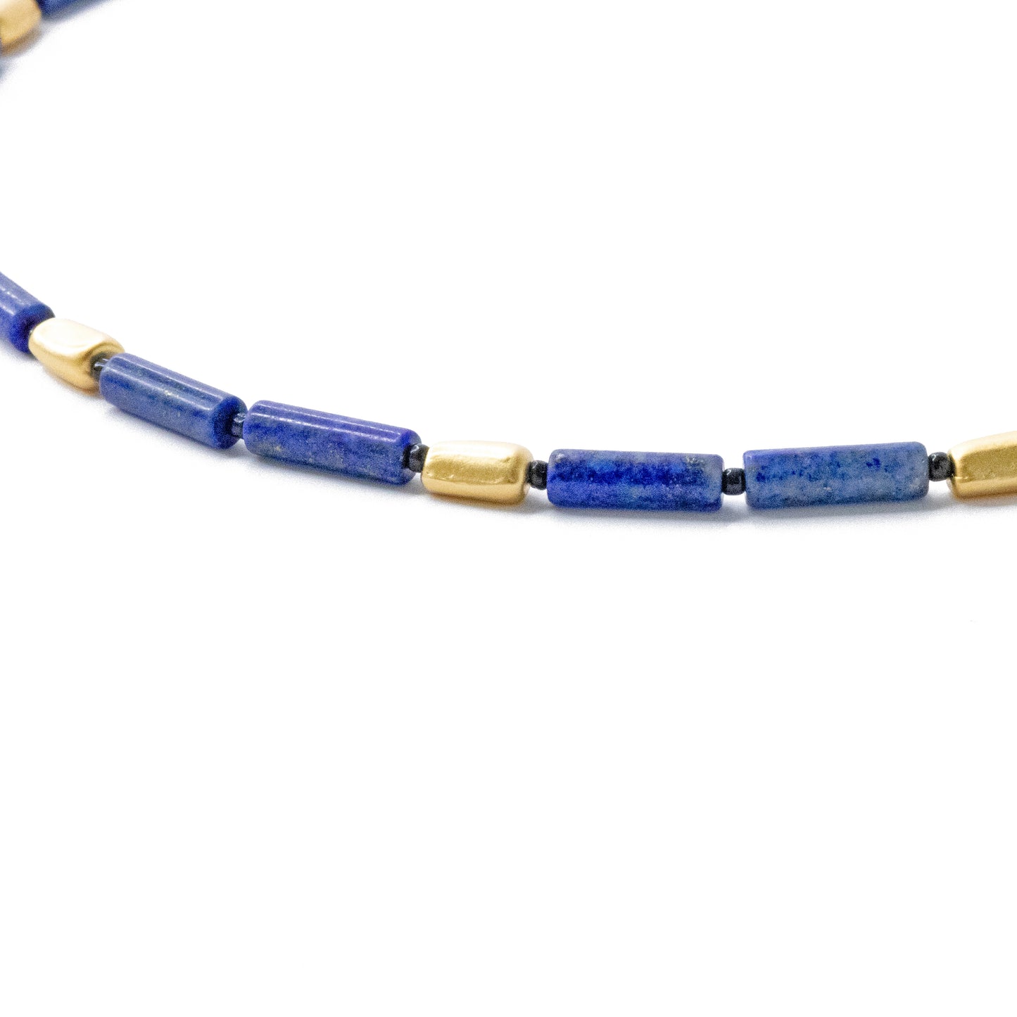 Lapis Lazuli Tube Princess Necklace