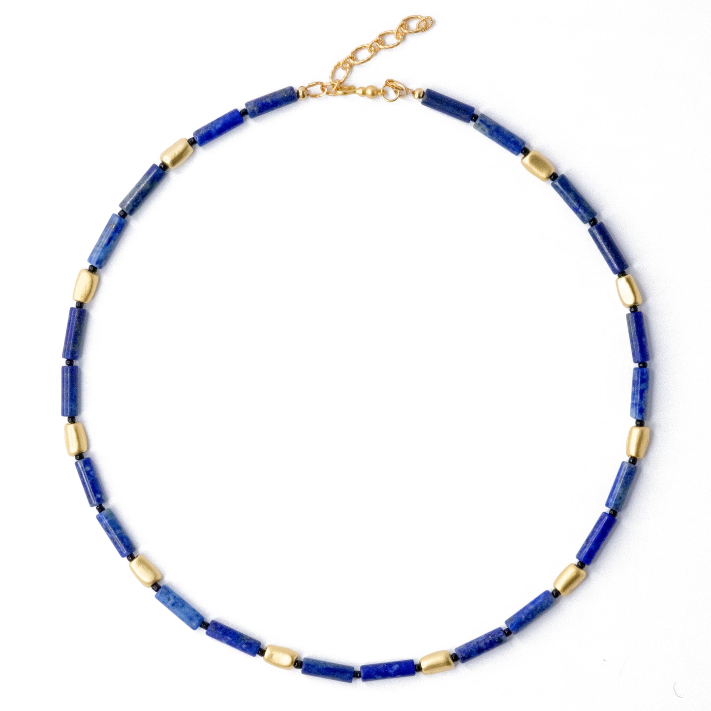 Lapis Lazuli Tube Princess Necklace