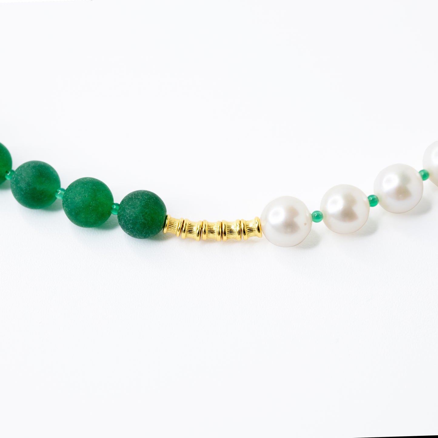 Pearl Green Chalcedony Necklace