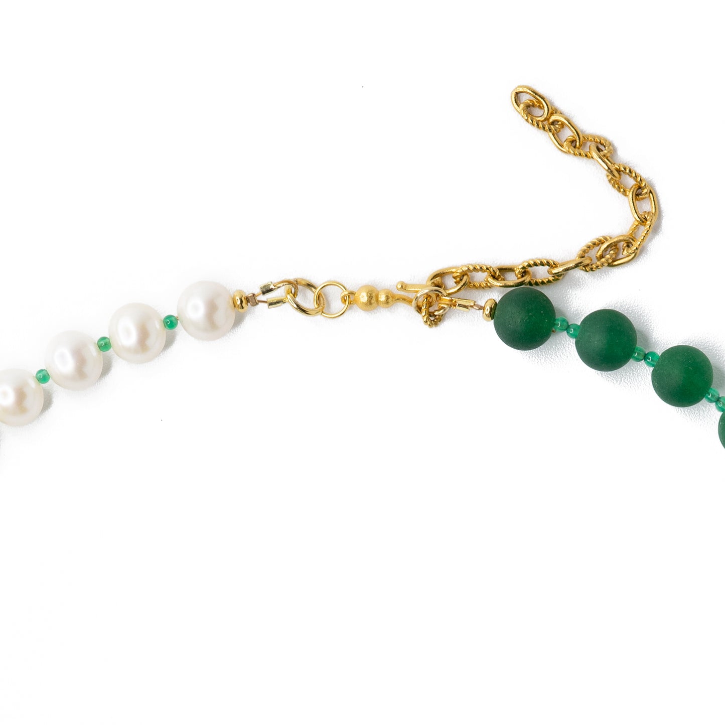 Pearl Green Chalcedony Necklace