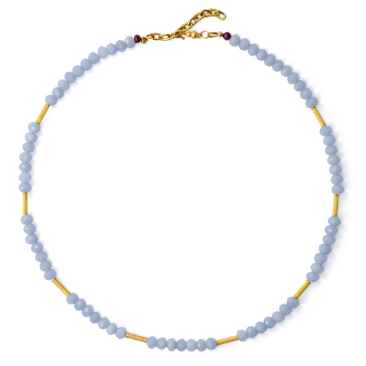 Angelite Lyra Necklace