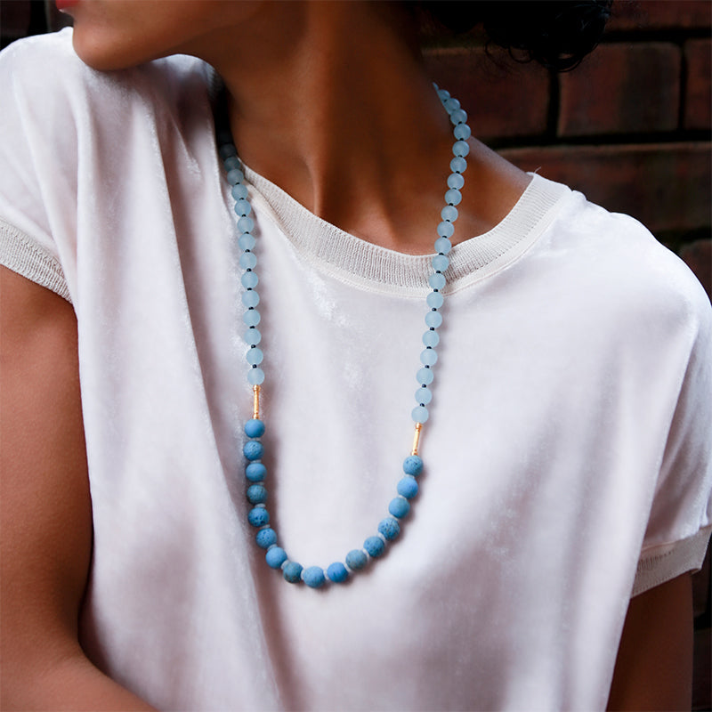 Blue Chalcedony Necklace