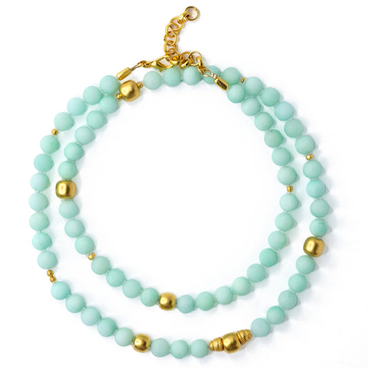 Mint Green Chalcedony Necklace