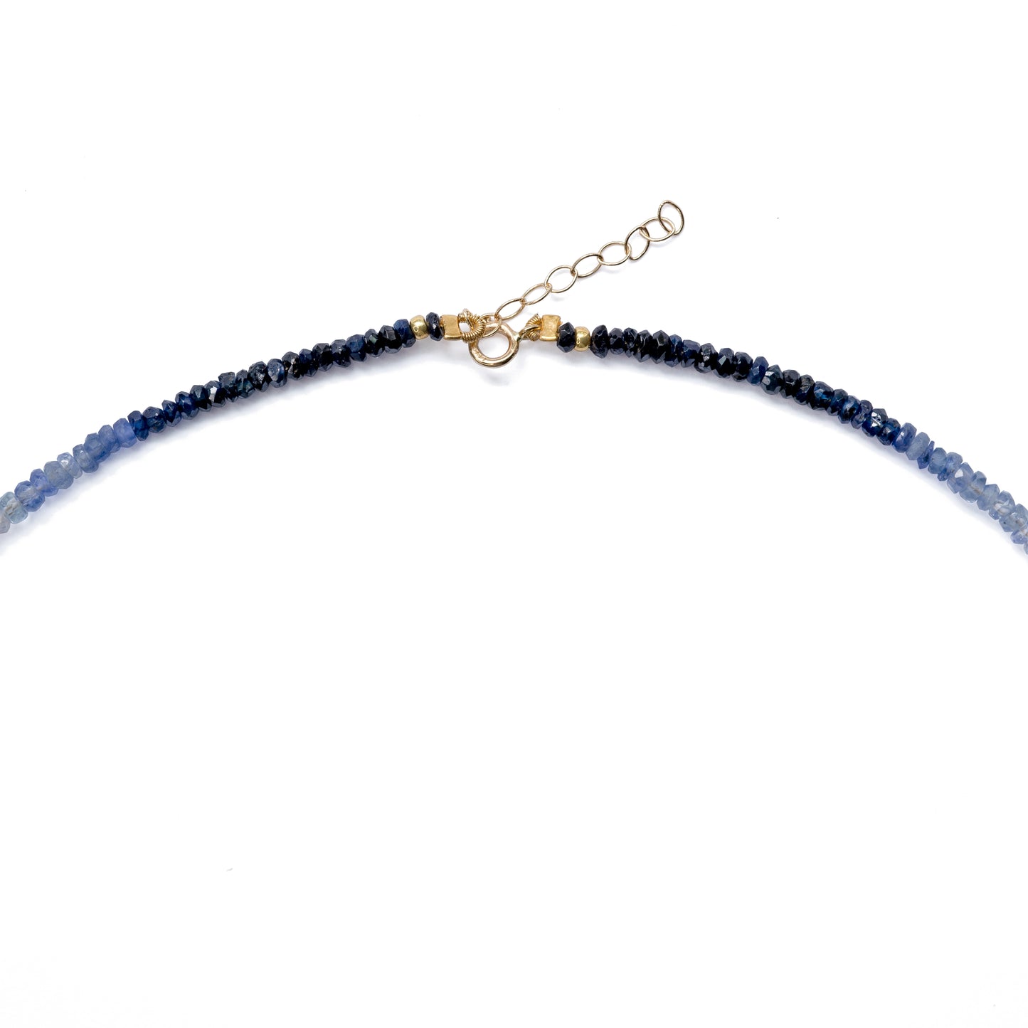 Birthstone September Blue Sapphire Ombre Necklace
