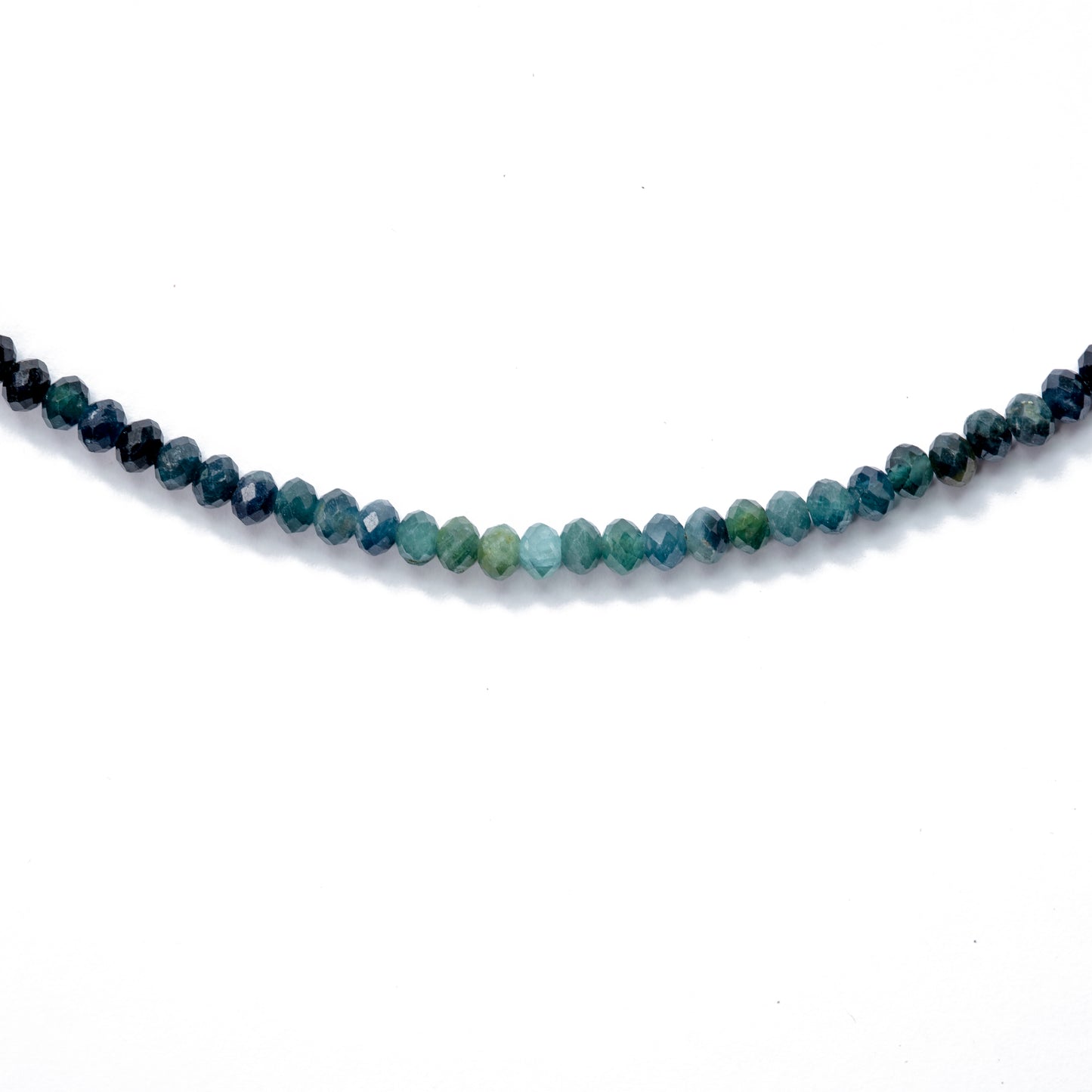 Ombre Indicolite Tourmaline Necklace 14K Gold