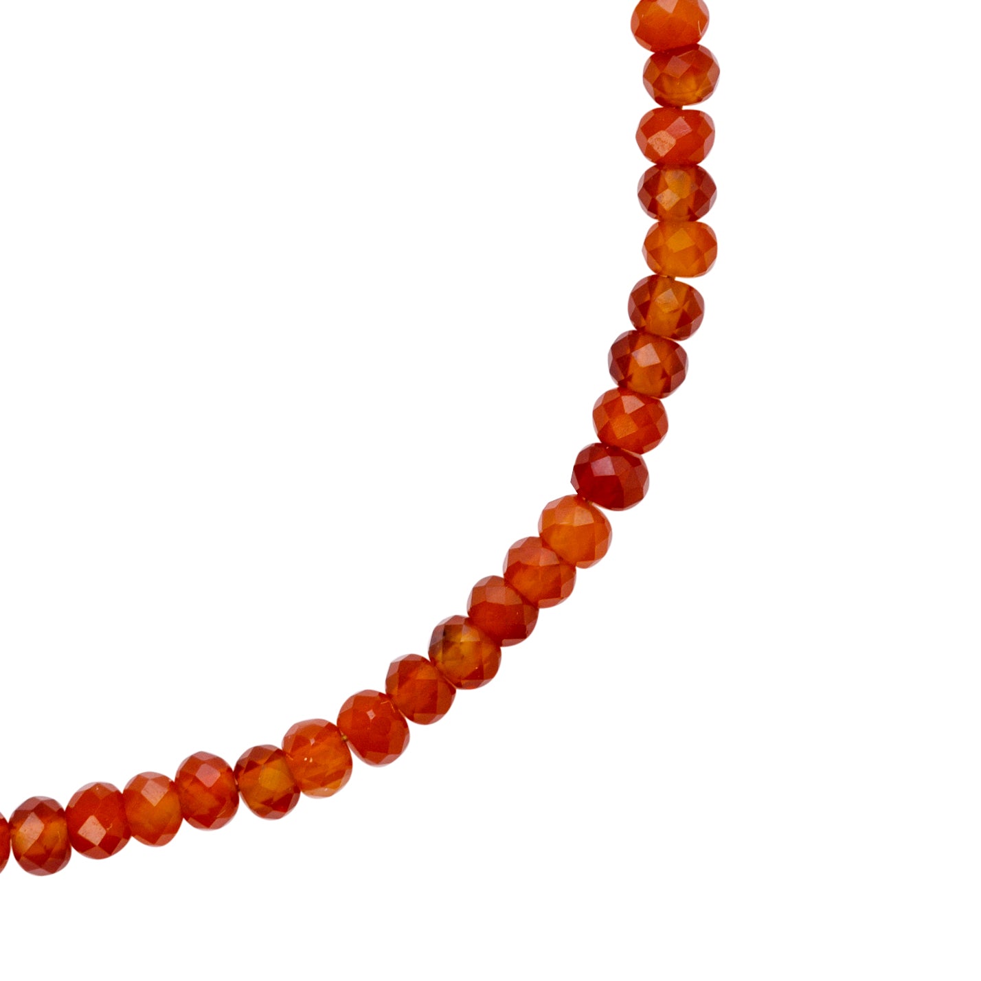 Orange Agate Bracelet 14K Gold