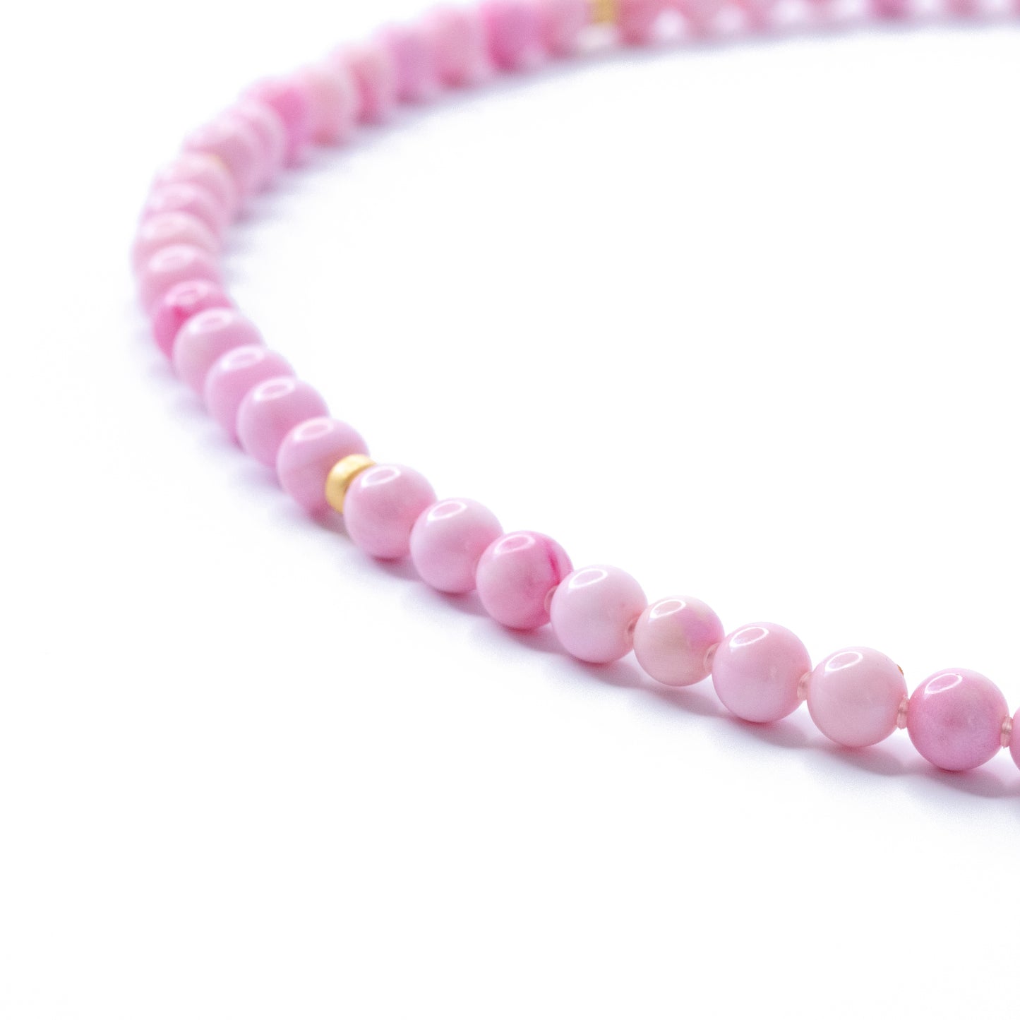Pink Conch Bead Necklace