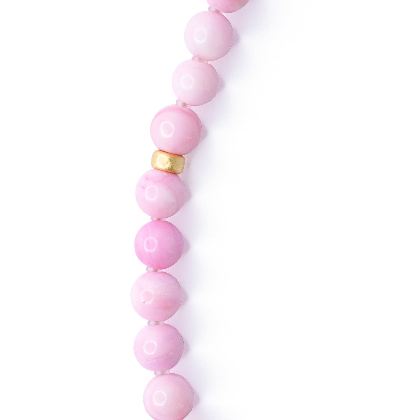 Pink Conch Bead Necklace