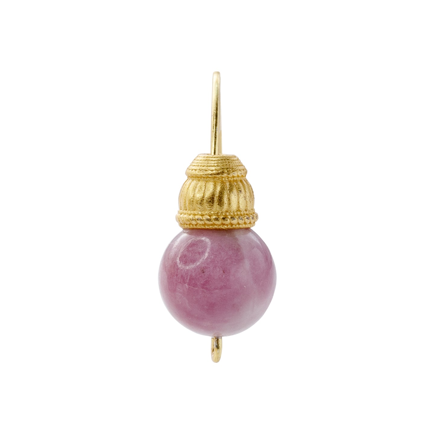 Pink Tourmaline Earring 14K Gold Hook