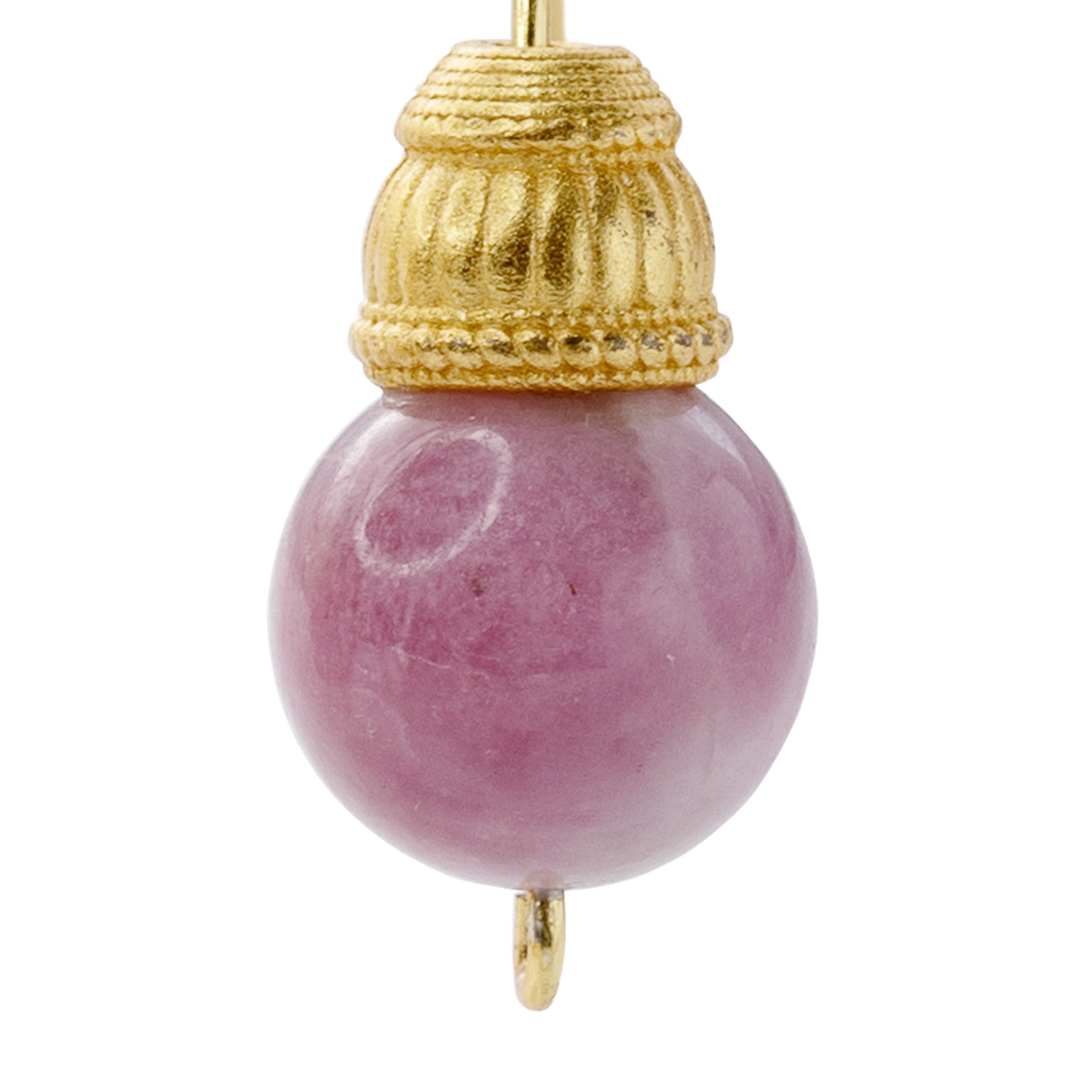 Pink Tourmaline Earring 14K Gold Hook