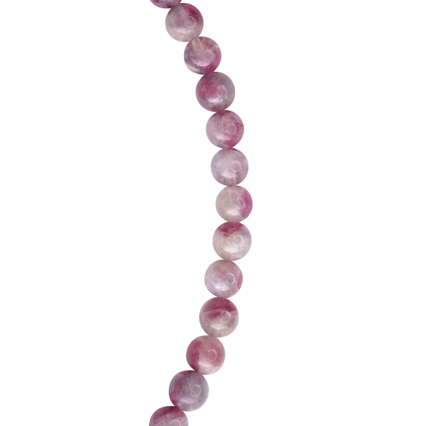 Pink Tourmaline Half-moon Necklace