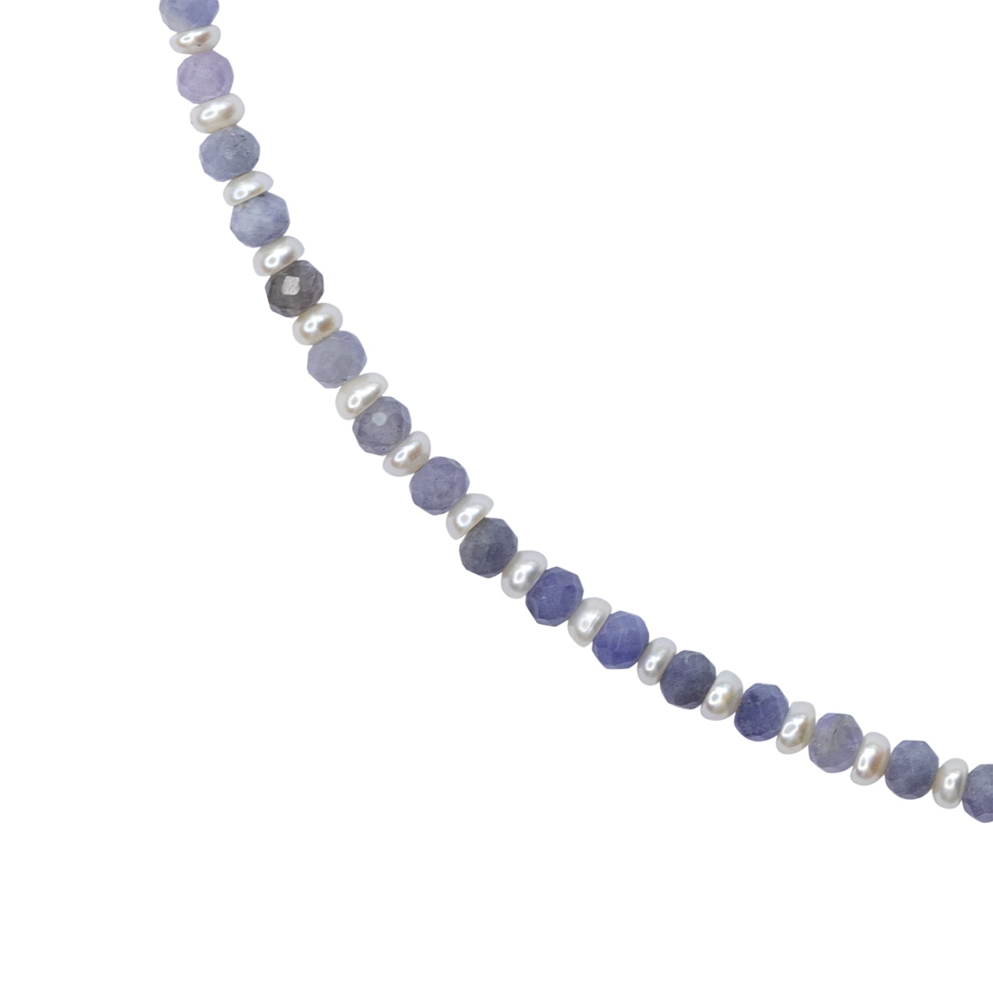 Tanzanite Pearl Necklace 14K Gold