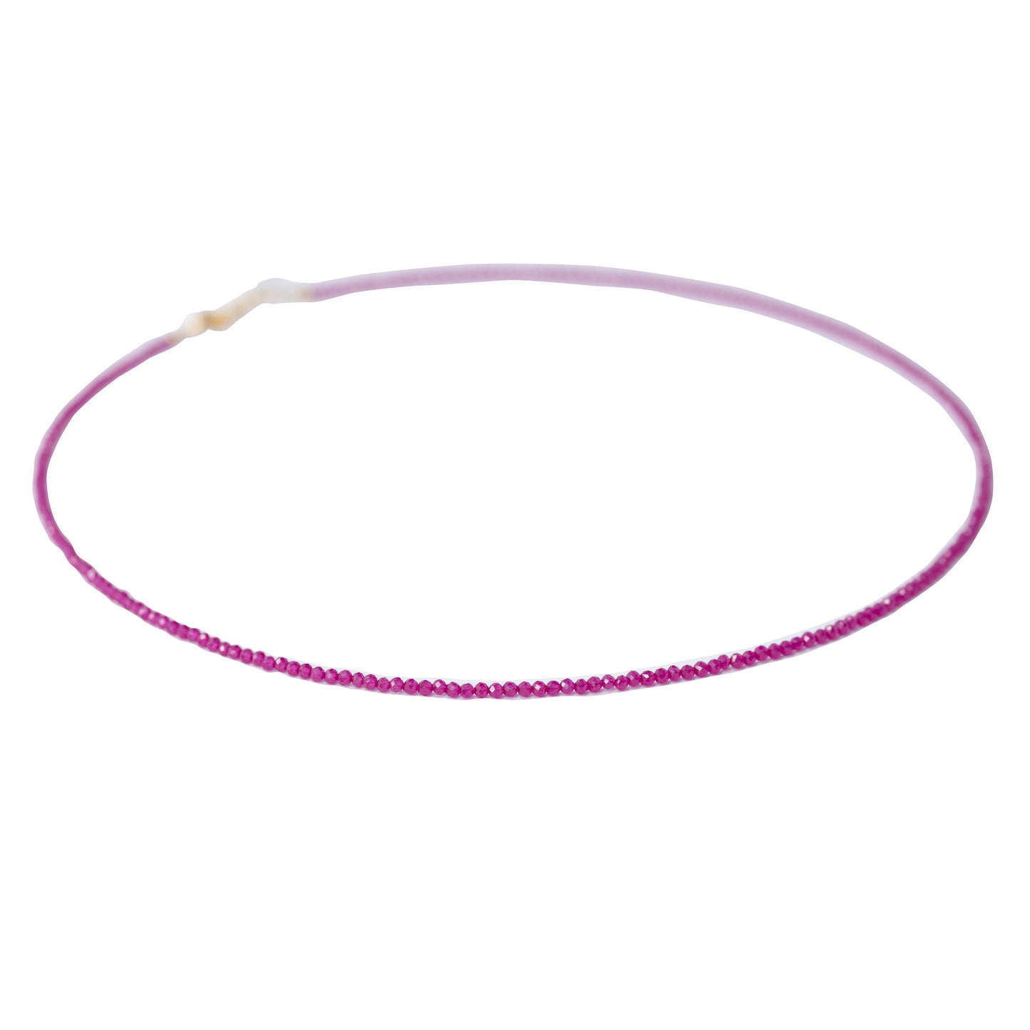 Tiny Ruby 14K Gold Necklace