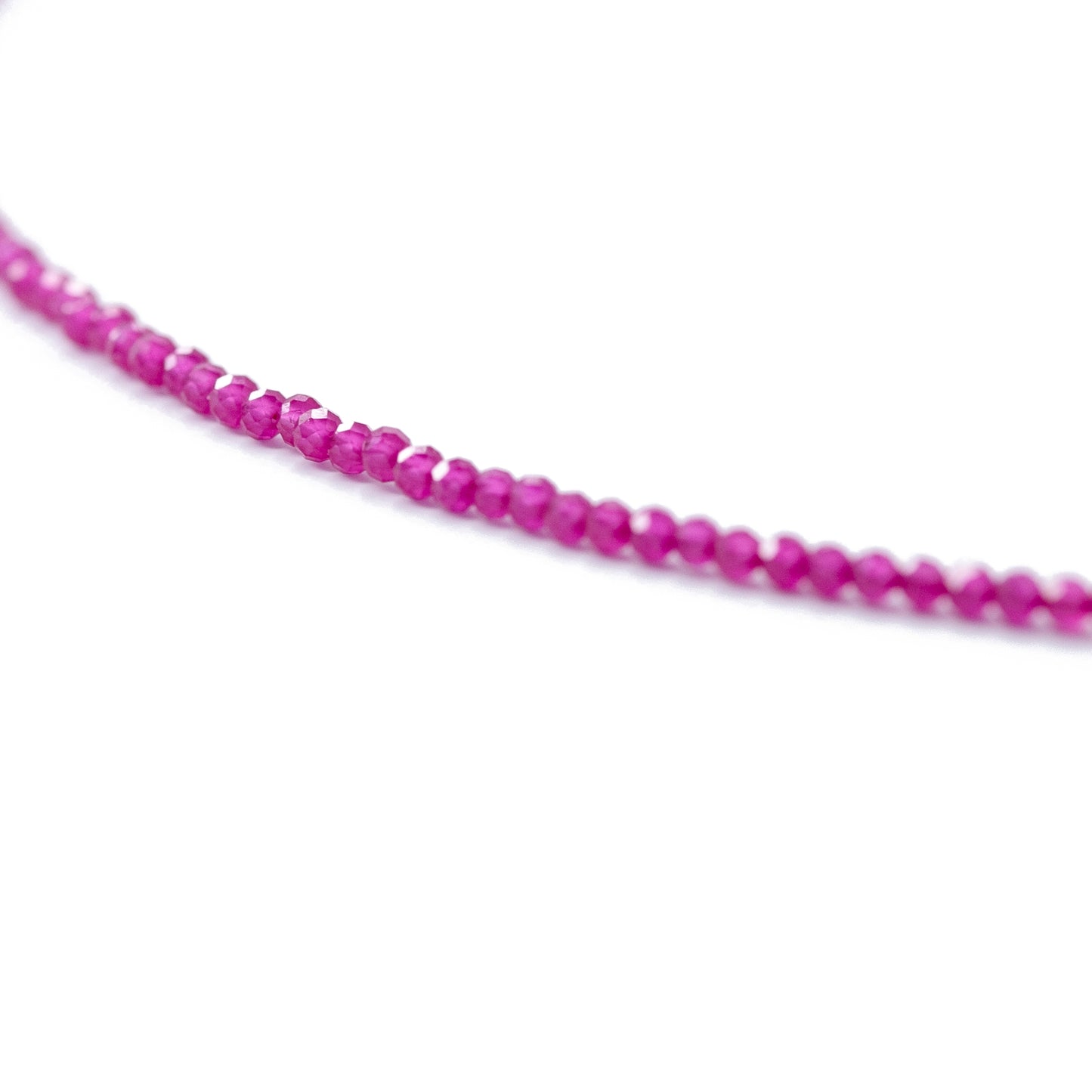 Tiny Ruby 14K Gold Necklace