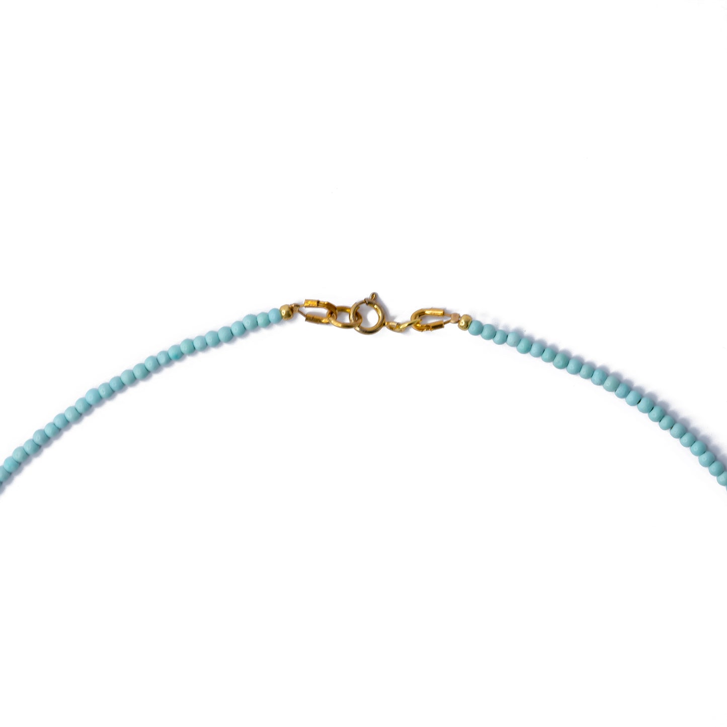 Tiny Turquoise 14K Gold Necklace