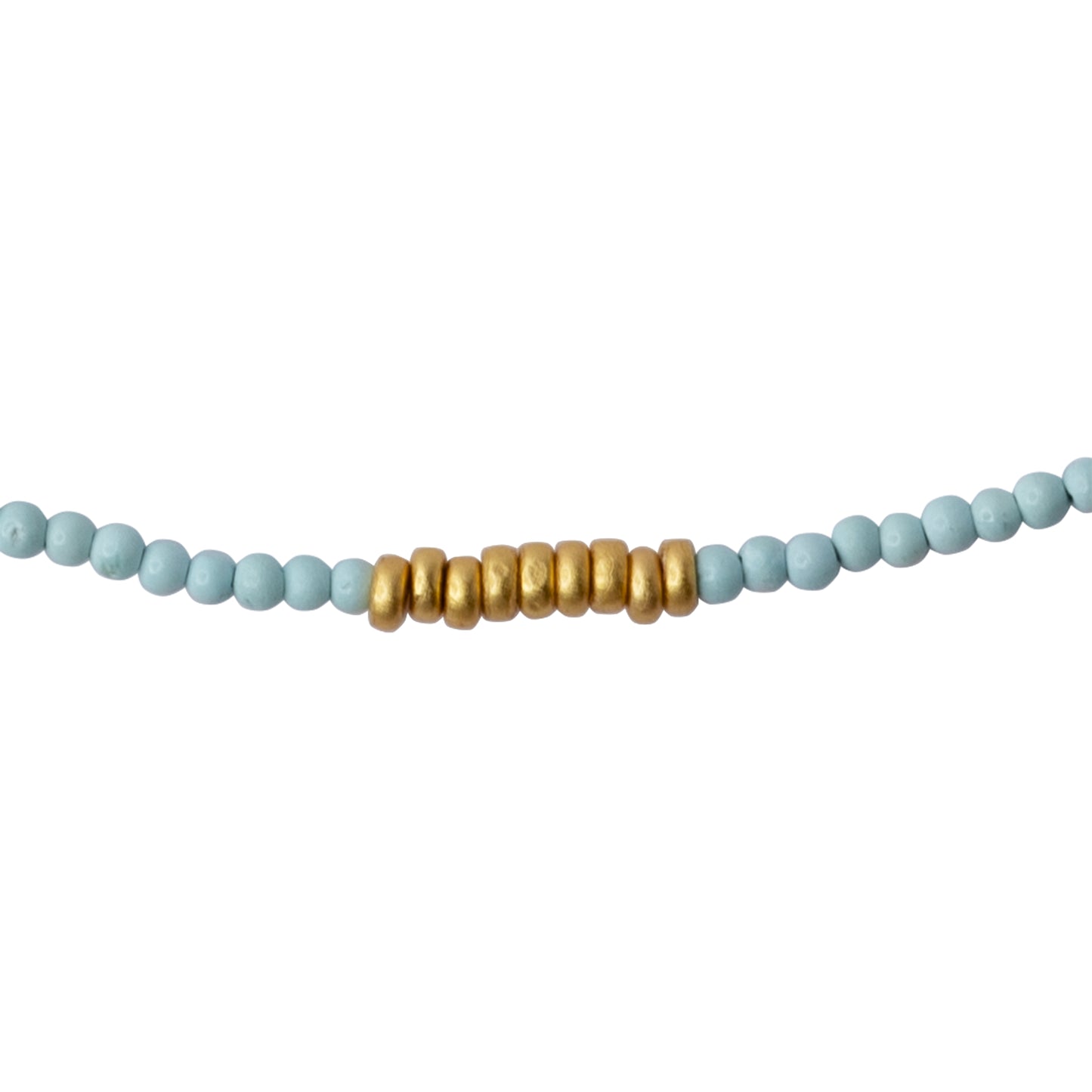 Tiny Turquoise 14K Gold Necklace