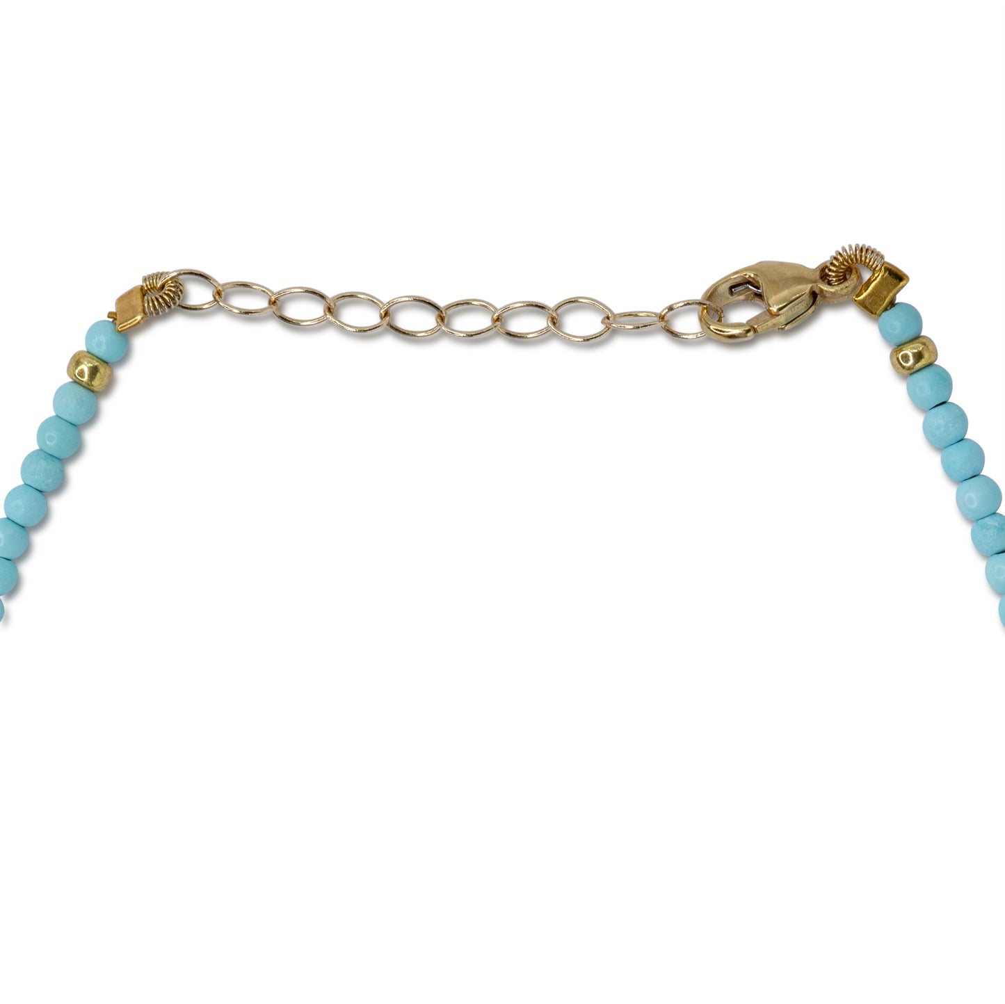 Tiny Turquoise 14K Gold Bracelet