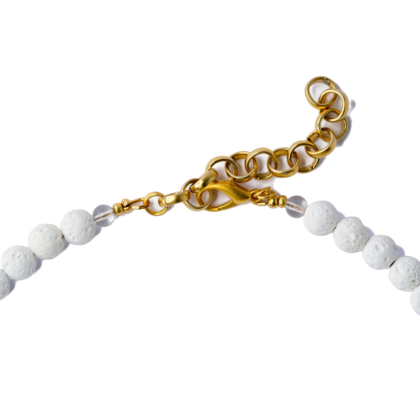 White Crystal Baroque Pearls Necklace