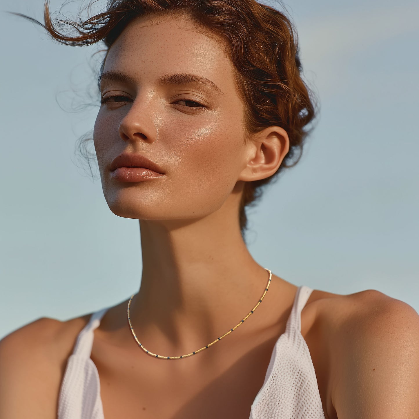 18K Gold Loose Coil Necklace