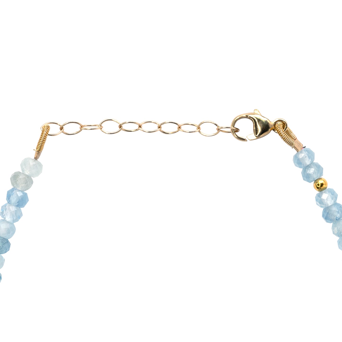 Aquamarine 14K Gold Bracelet
