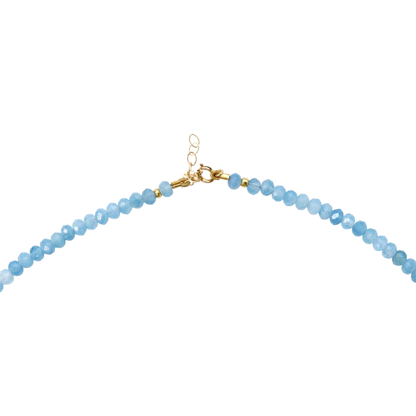 Aquamarine Necklace 14K Gold