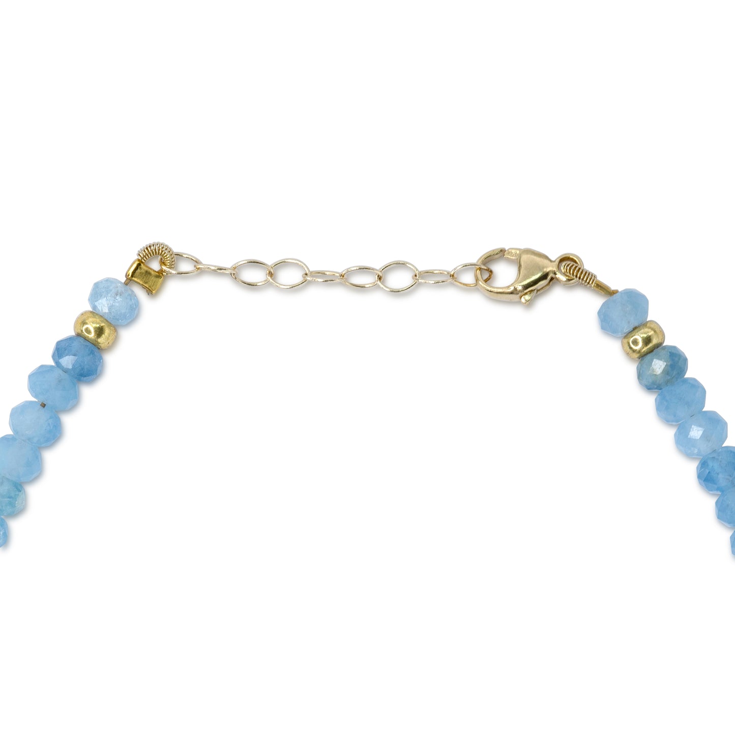 Aquamarine 14K Gold Bracelet