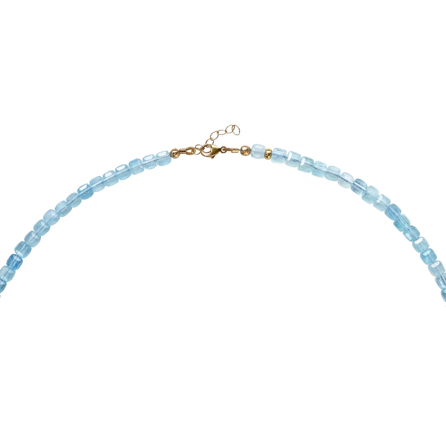 Aquamarine Cubist Necklace