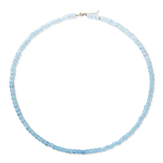 Aquamarine Ombre Cubist Necklace