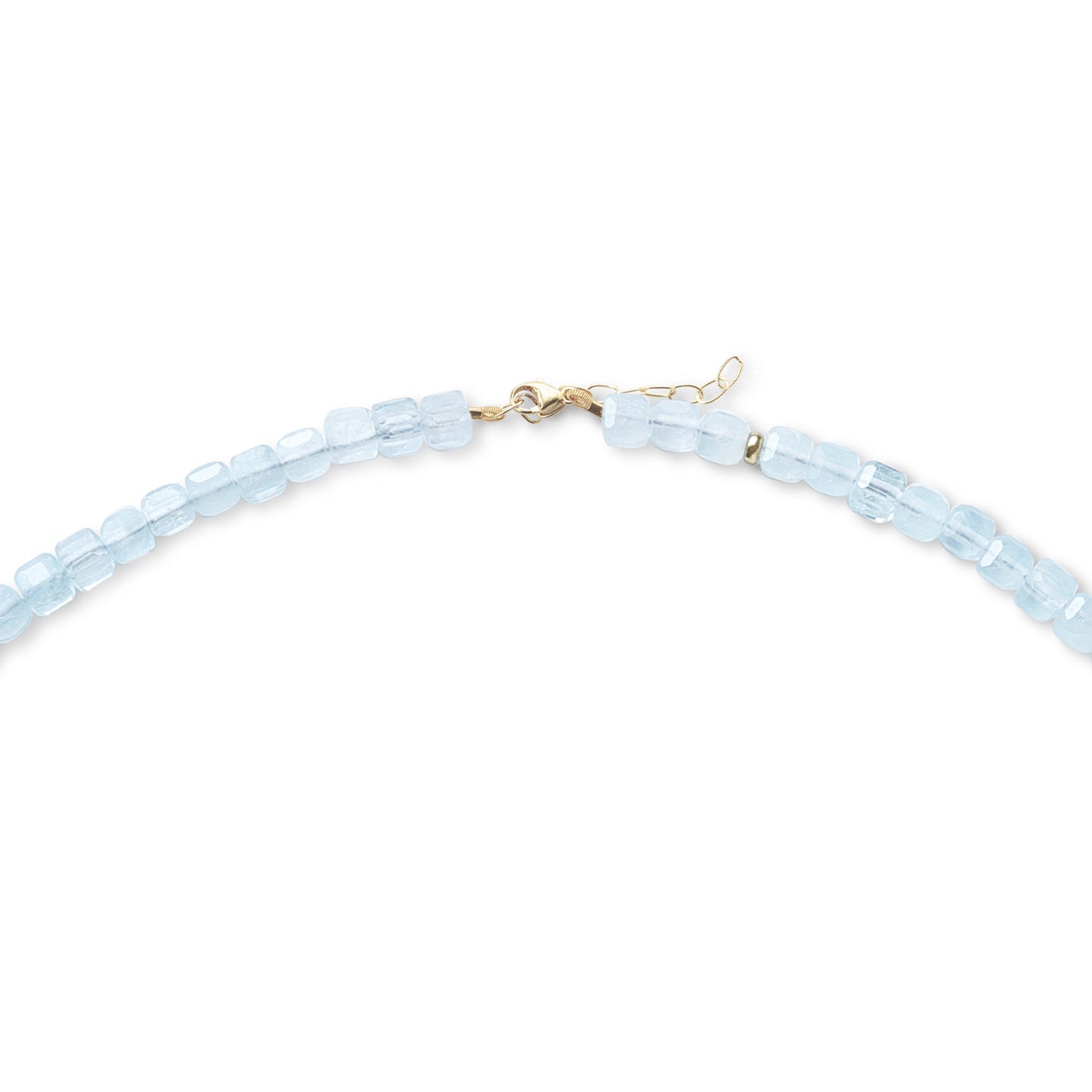Aquamarine Ombre Cubist Necklace