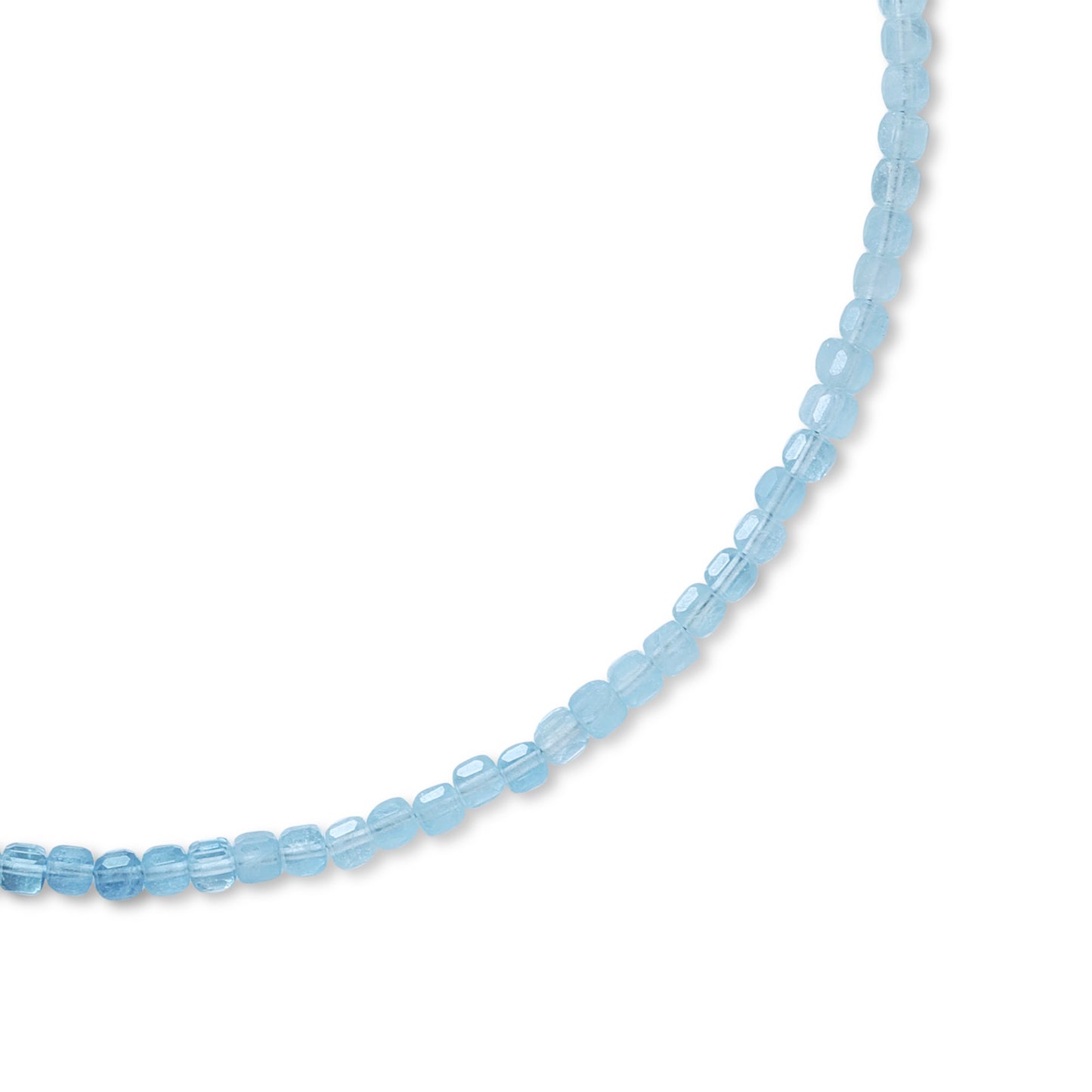 Aquamarine Ombre Cubist Necklace