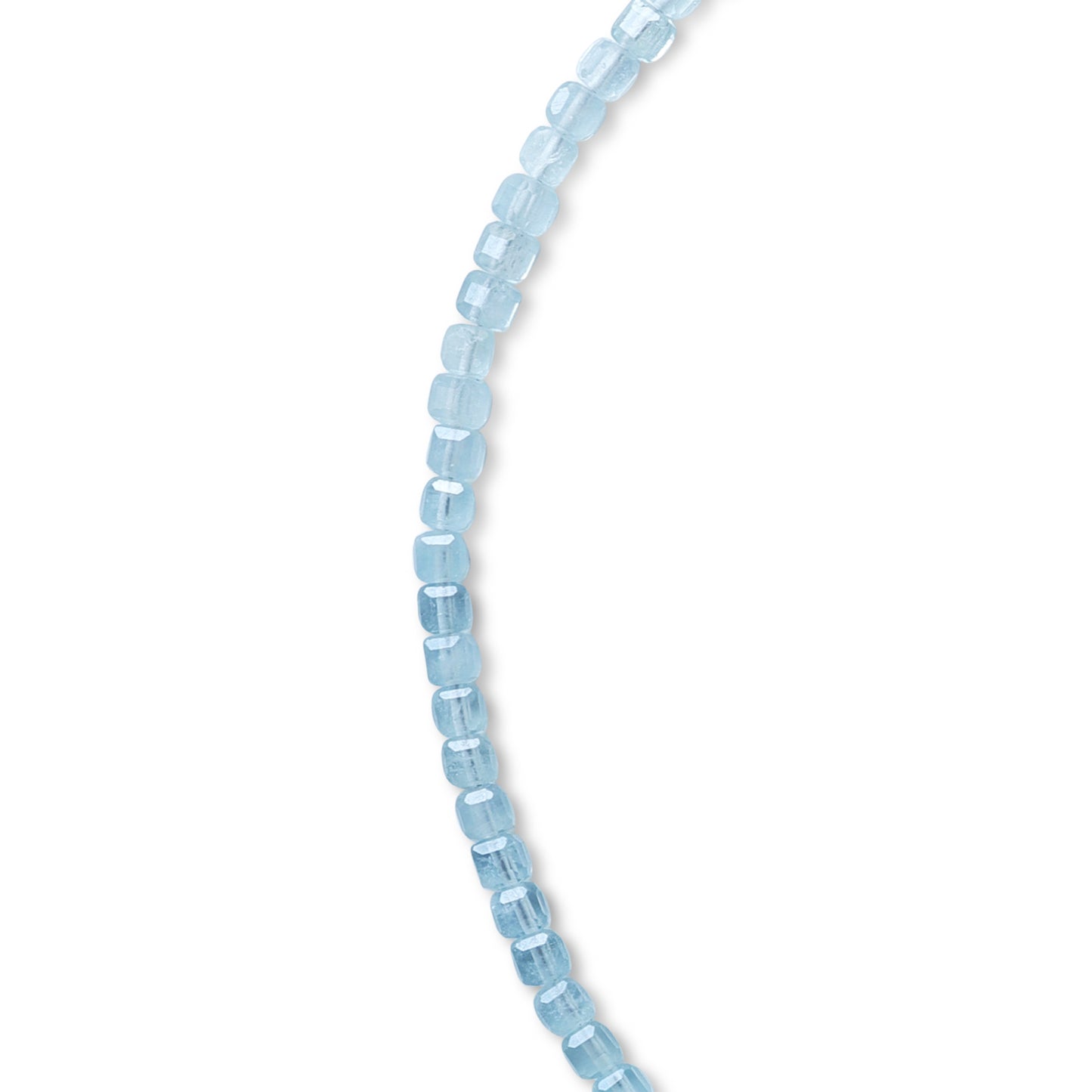 Aquamarine Ombre Cubist Necklace