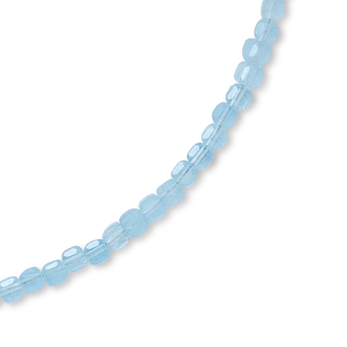 Aquamarine Ombre Cubist Necklace