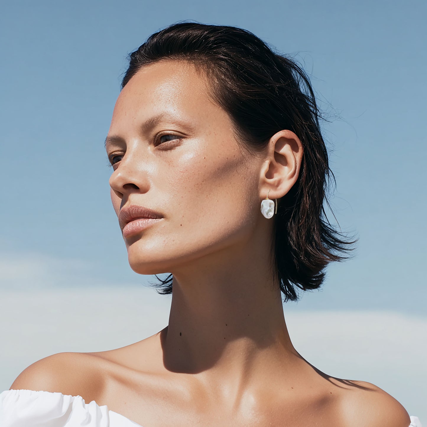 Baroque Pearl Hook Earrings
