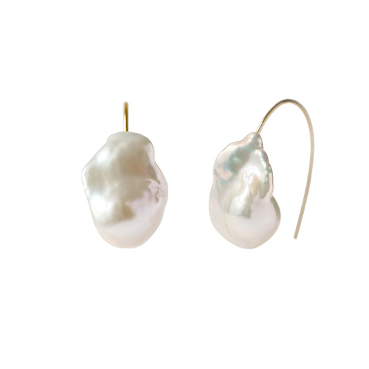 Baroque Pearl Hook Earrings