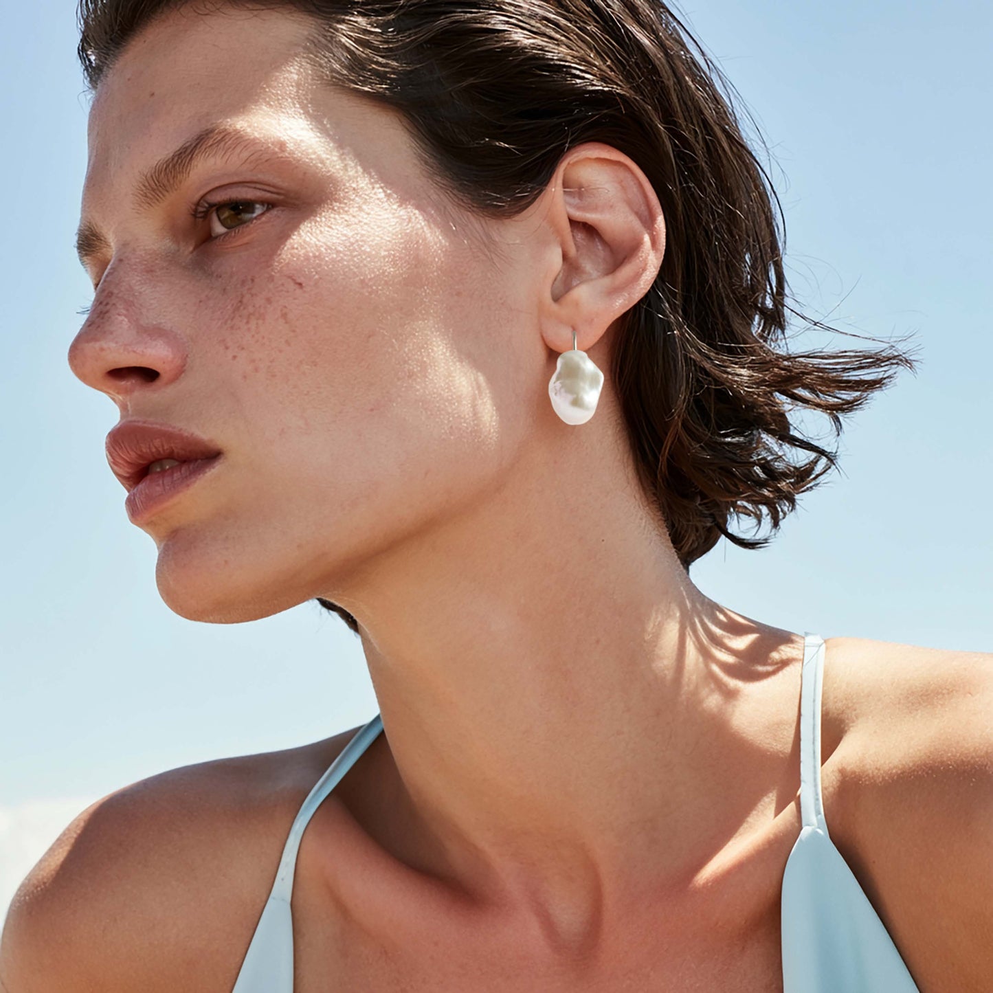 Baroque Pearl Hook Earrings