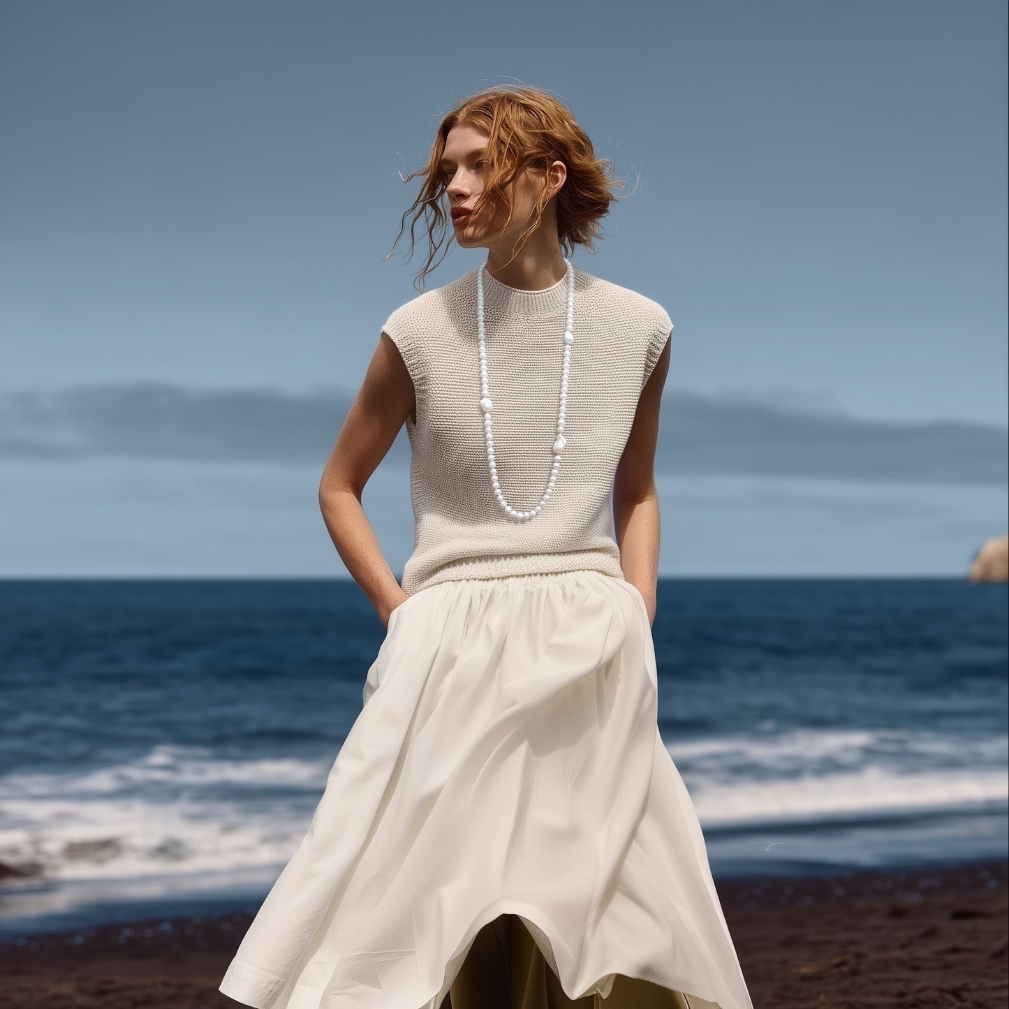 Baroque Pearls Rope Necklace 18K Gold