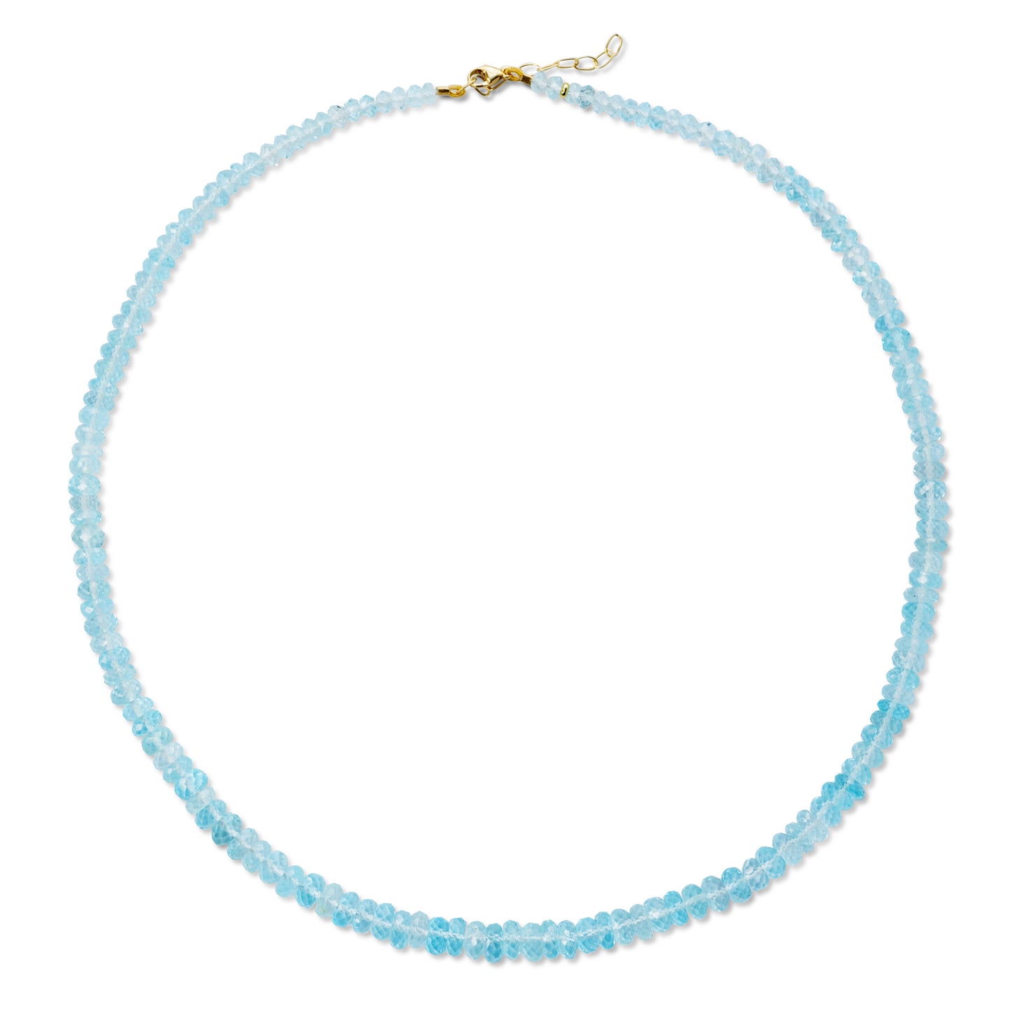 Birthstone December Blue Topaz Necklace