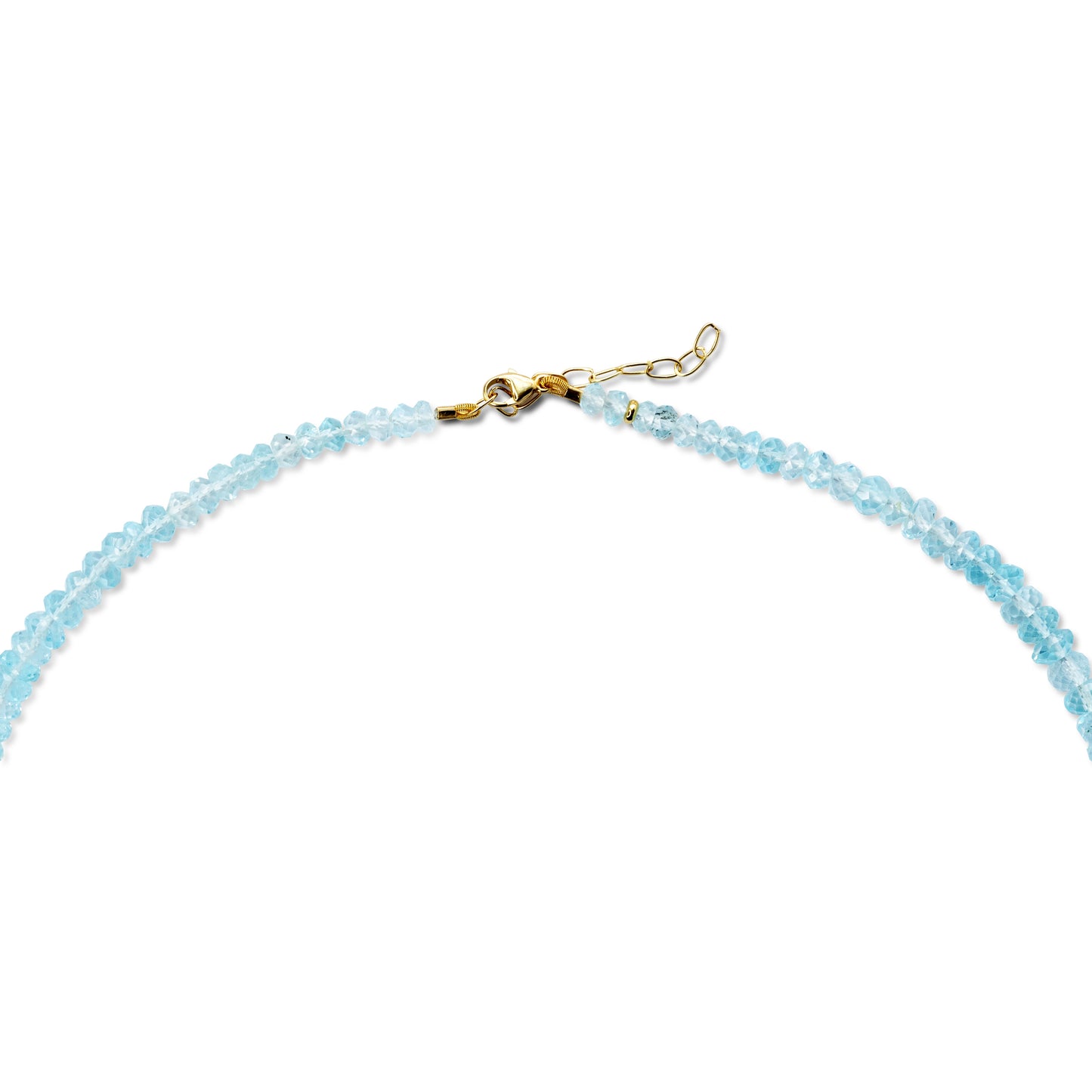 Birthstone December Blue Topaz Necklace