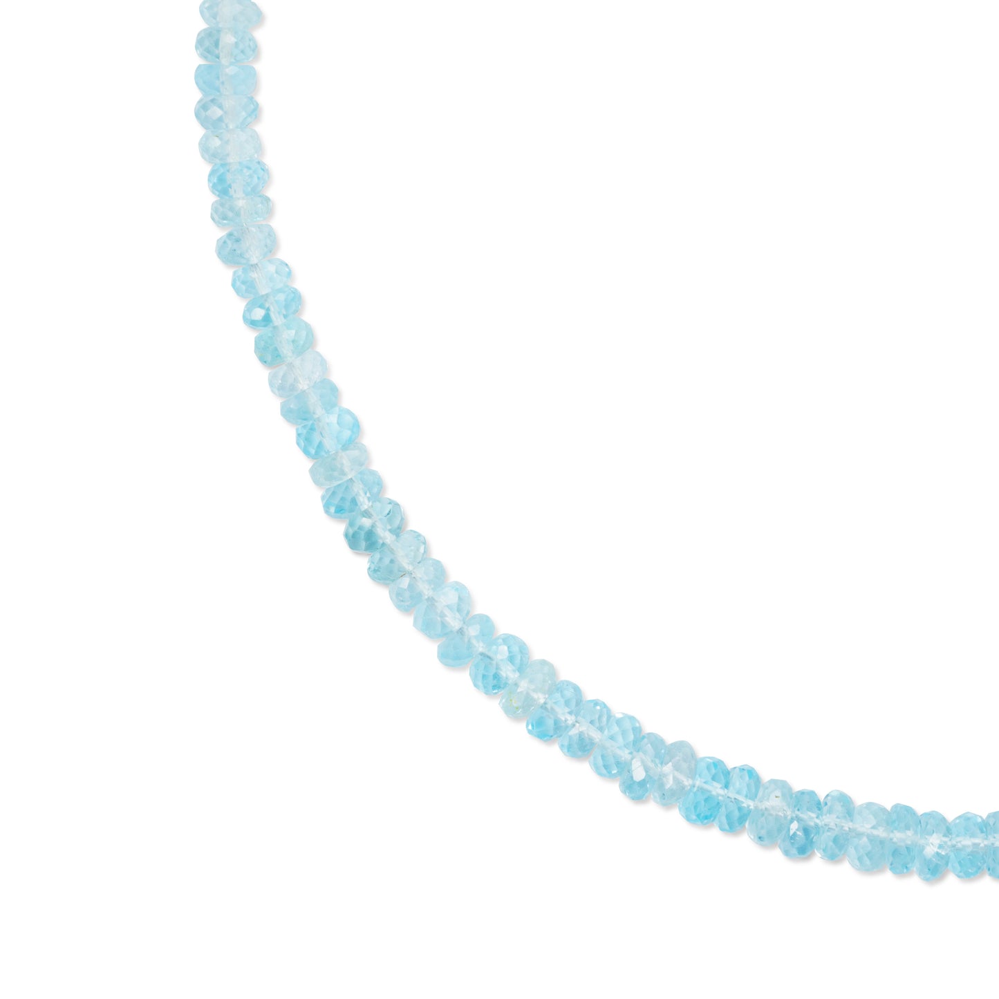 Birthstone December Blue Topaz Necklace