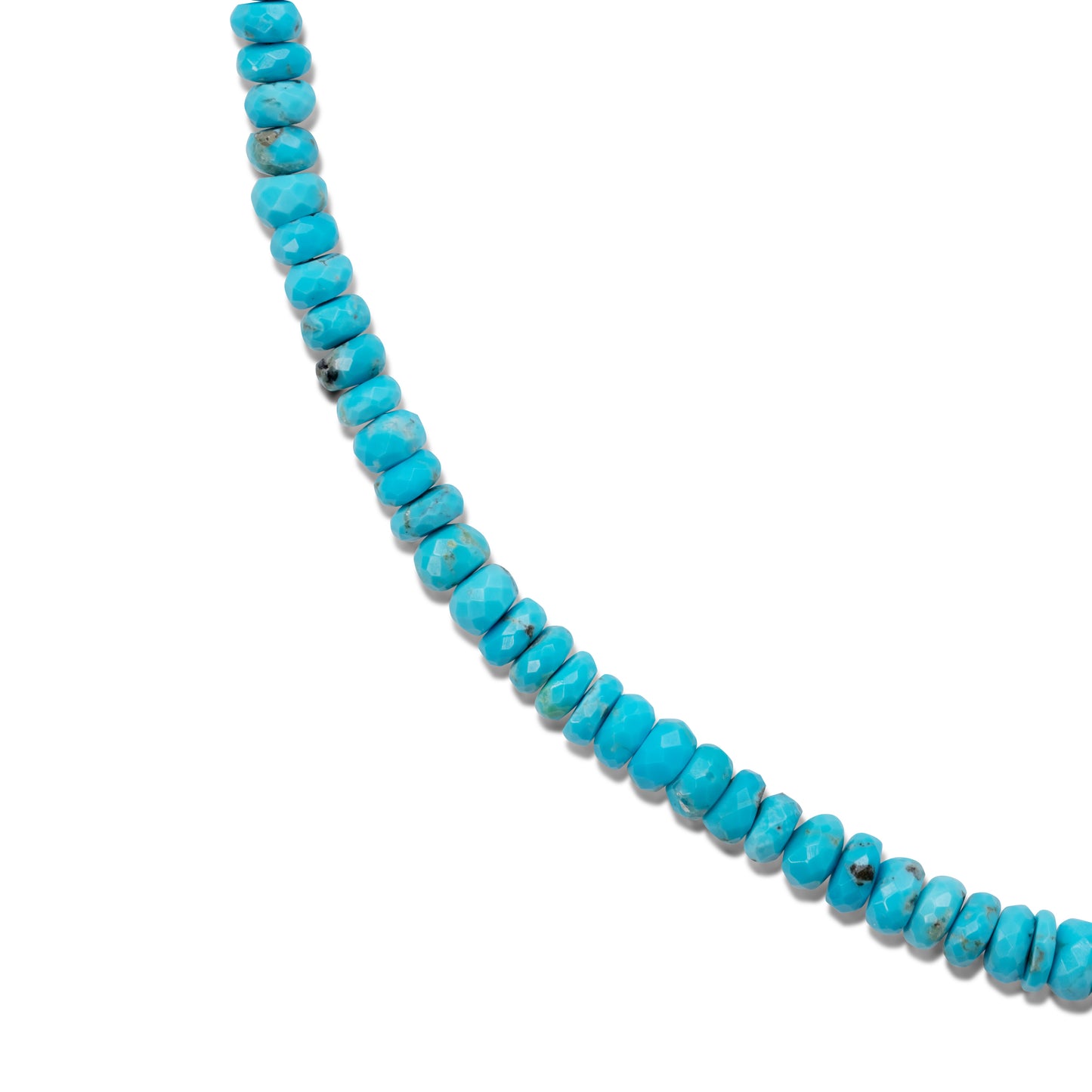 Birthstone December Turquoise Gold Bead Necklace