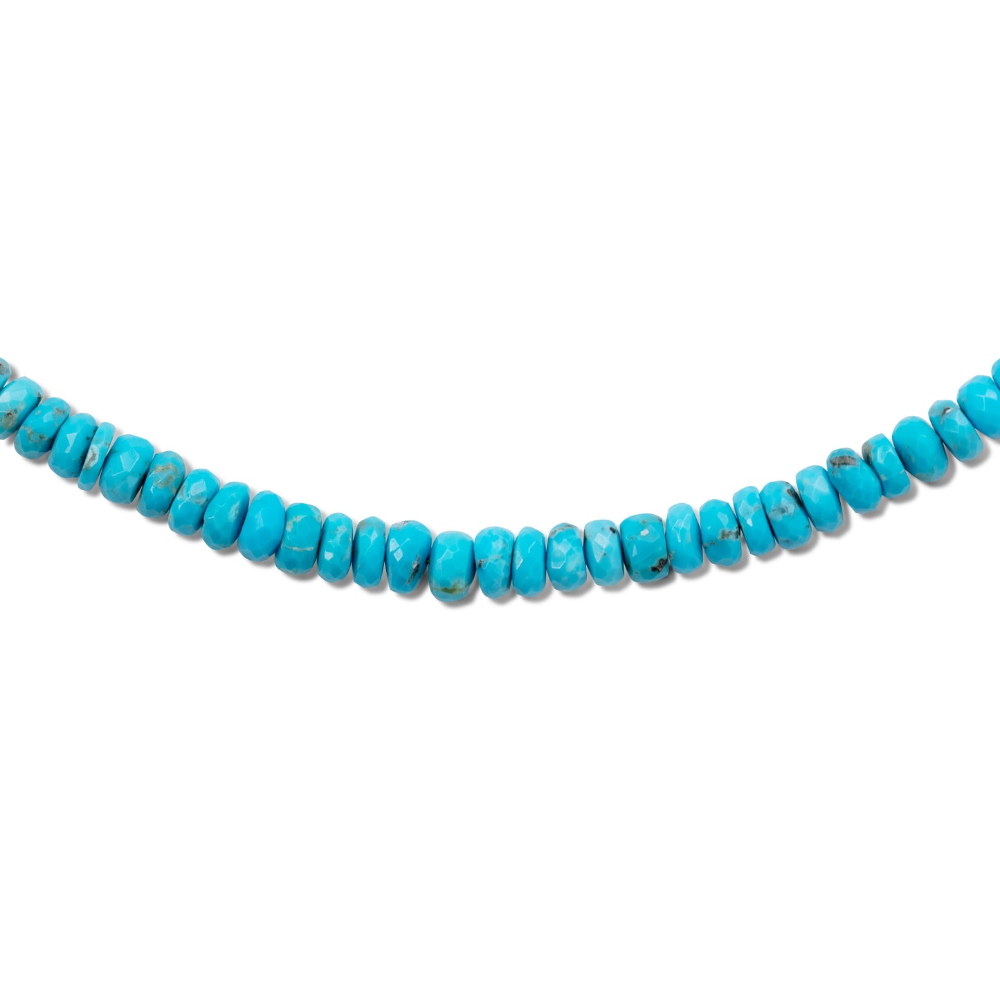 Birthstone December Turquoise Gold Bead Necklace