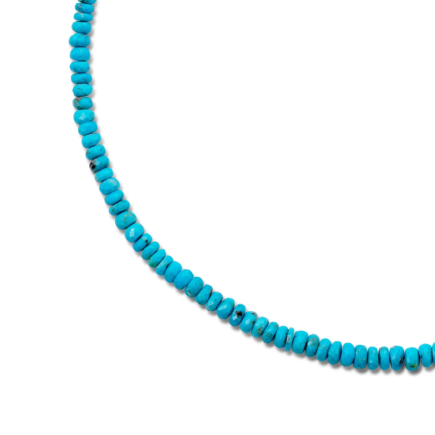 Birthstone December Turquoise Gold Bead Necklace